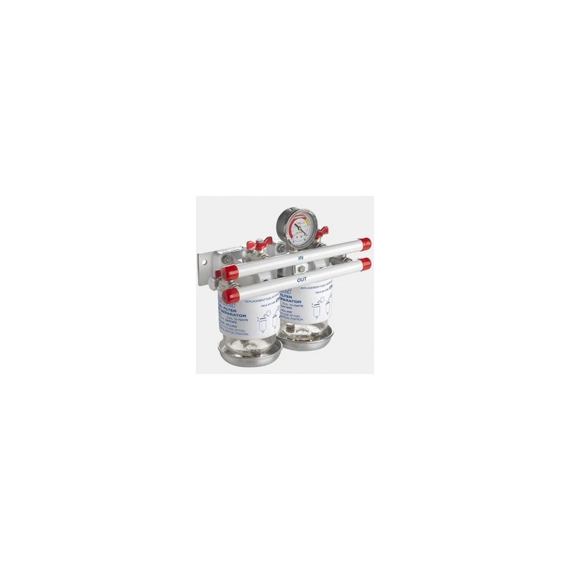 75330VTEB - Wasserabscheider/Grobfilter, CE/ABYC, doppel, 10my