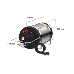 MB04032E Mini Chauffe-eau électriques, 4,5 Liter, 12V DC, 25 A, 300W