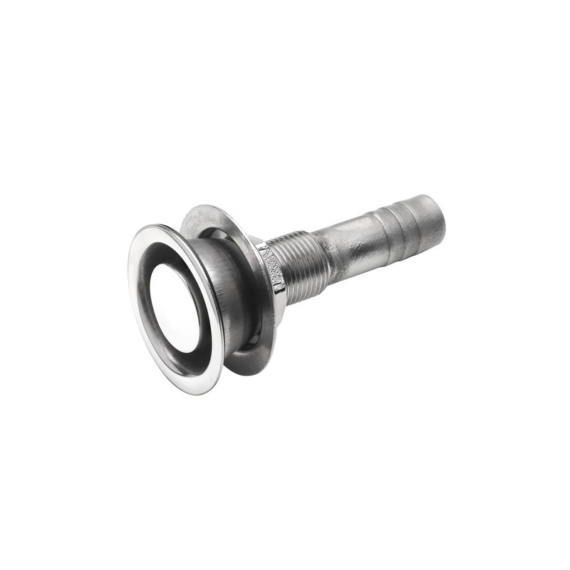 ST05S - VETUS Flacher Entlüftungsnippel, gerade, AISI 316 für Schlauch Ø 16 mm
