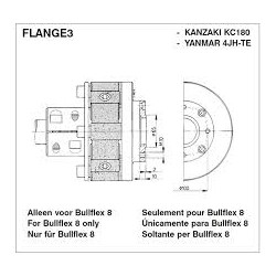 FLANGE3 - Zwischenflansch für YANMAR 4JH-TE