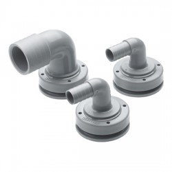 FT25B - Schlauchanschluss D 25mm, gebogen, für flexible Tanks