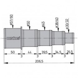 Verlaufstuck 30-60 mm