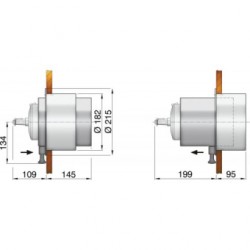 Teleskopauszug für HTP pumpe