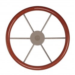 KW45 - VETUS Steuerrad mit Mahagoniehlolzring