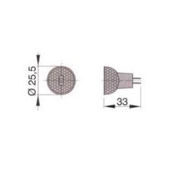 MR82420 - VETUS Halogen Birne MR8, 24 Volt / 20 Watt
