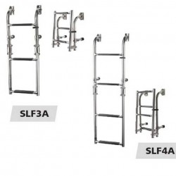 SLF4A - Badaleiter klappbar, Edelstahl, 4 Stufen