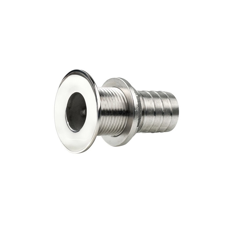 QG05MI-55 - VETUS Borddurchführung G2" Inox, konische Flansche, poliert, Schlauch D55mm