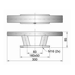 Belegklampen L=300 mm.