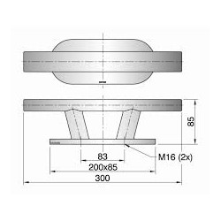 Belgklampe L.: 300 mm
