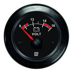 VLT24B - VOLT24B - VETUS Voltmesser, schwarz, 24 Volt