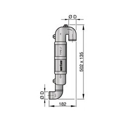WLOCKLT45 - VETUS Schwanenhals LT45