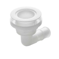 THRH28BL - VETUS Kunststoff Borddurchlass, 100° gewinkelt mit niedrigen Flansch, D 28mm