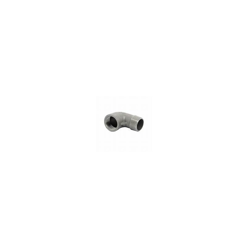 QS050104 - VETUS Winkelverschraubung 90°, Inox, G 1/2", Innen - Aussengewinde