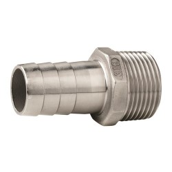 QA05MC-15 , VETUS Schlauchtülle G1/2", Aussengewinde Inox