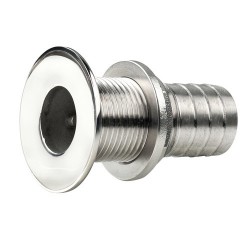 QG05MG-38 - VETUS Borddurchführung, G11/4" Inox, konische Flansche poliert, Schlauch D38mm