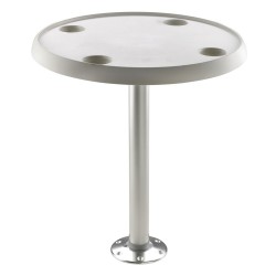 PTF68  Tisch, rund  D:60, feste Höhe 68cm, mit Gewinde